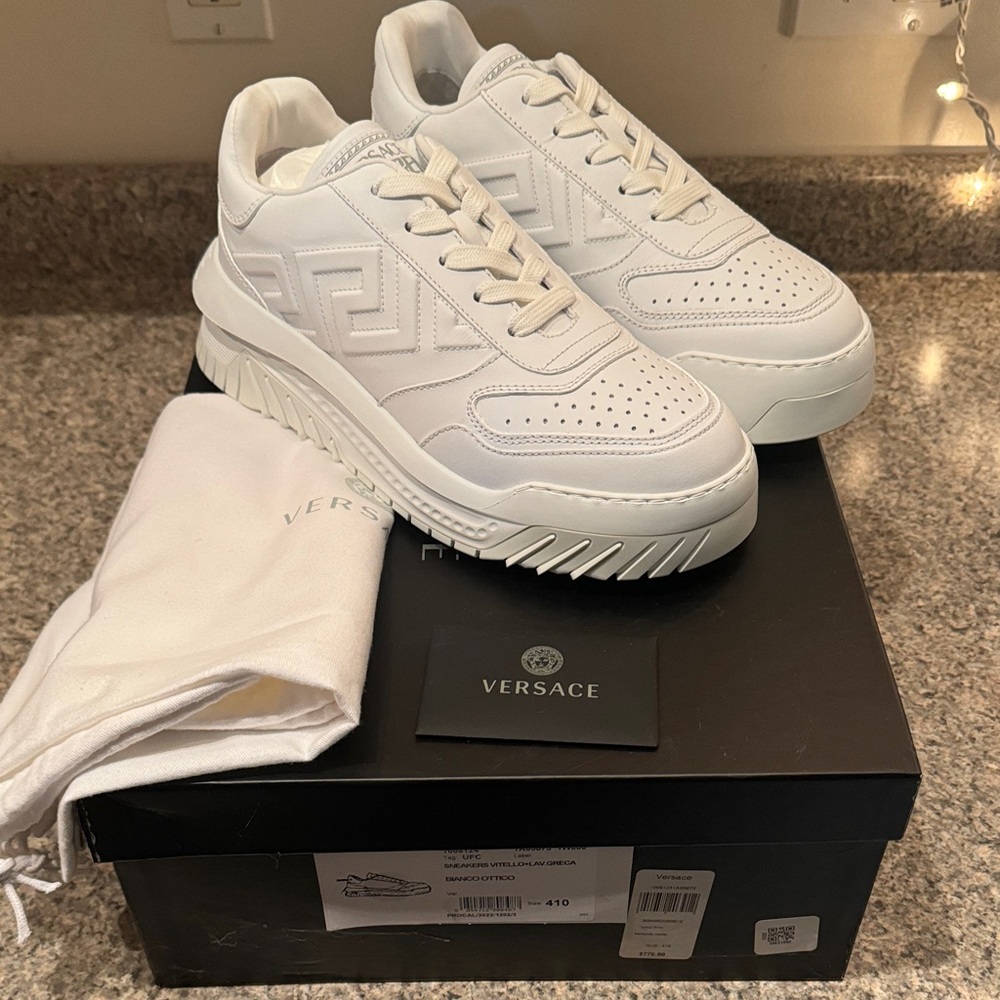 Versace Odissea Men's White Sneakers EU41/US8